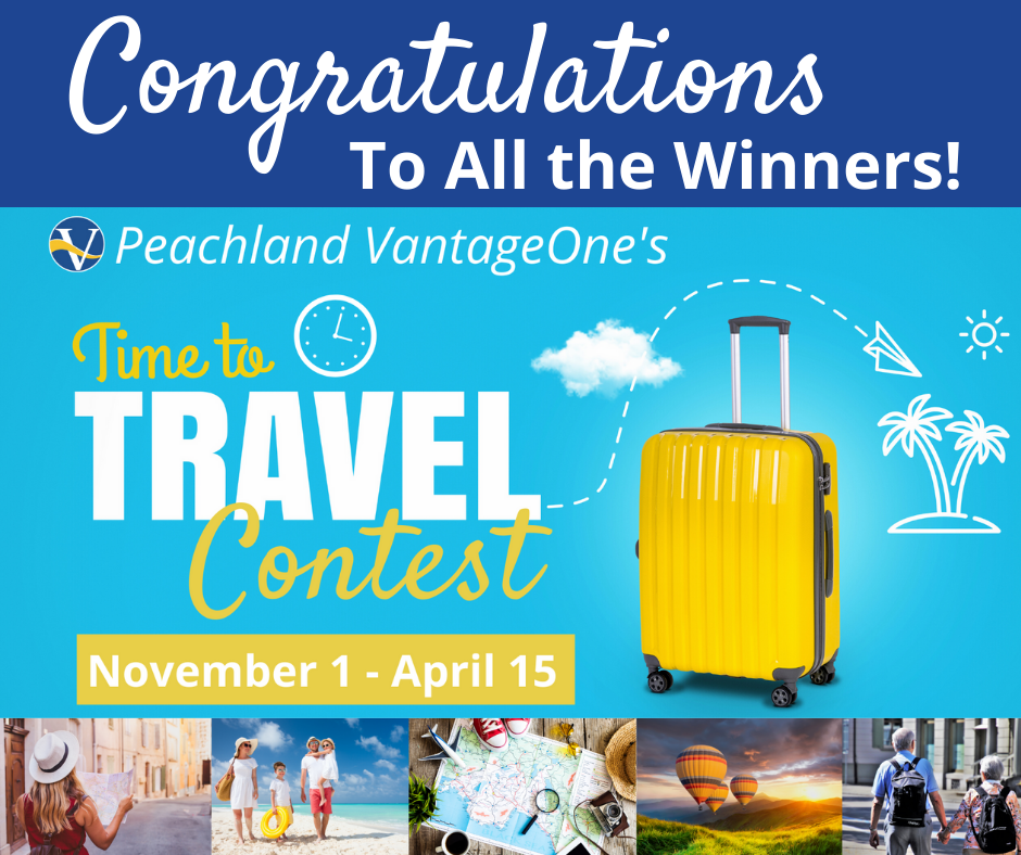News Release Peachland Time to Travel Contest Winners VantageOne